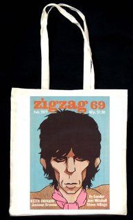 Keith Richards Zigzag Feb 1977 Tote BAG : Diaper Tote Bags : Baby