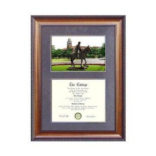 Texas Tech University Suede Mat Diploma Frame with Lithograph: Sports & Outdoors