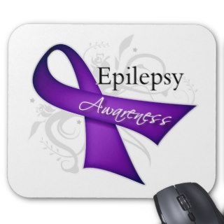 Scroll Ribbon   Epilepsy Awareness Mousepads