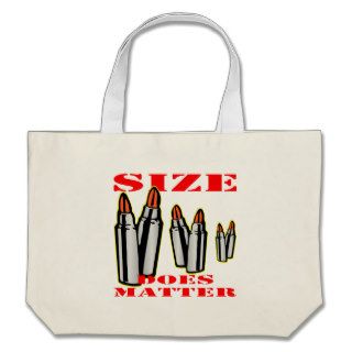 Bullets; Size Does Matter Canvas Bag