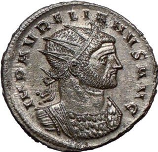 AURELIAN 274AD Silvered Authentic Ancient Roman Coin Nude SOL SUN God w globe : Everything Else