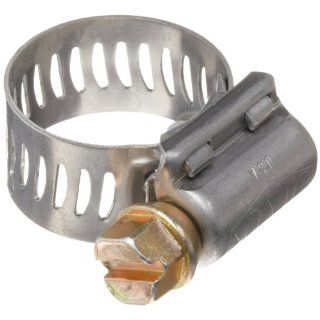 Dixon HS Series Stainless Steel 201/301 Worm Gear Hose Clamp, 7/16" Min Clamp ID, 25/32" Max Clamp ID, 1/2" Band Width, Pack of 10: Industrial & Scientific