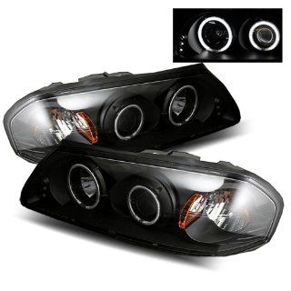 Chevy Impala Black CCFL Halo Projector Headlights /w Amber: Automotive