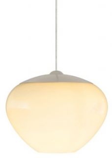 Cylia 1 Light Pendant Shade Color: Opal, Shade Color / Finish / Mounting: Satin Nickel / Monorail Track Head    