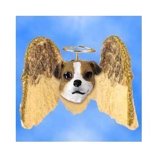 Jack Russell Terrier Brown & White w/Smooth Coat Pet Angel Magnet : Collectible Figurines : Everything Else