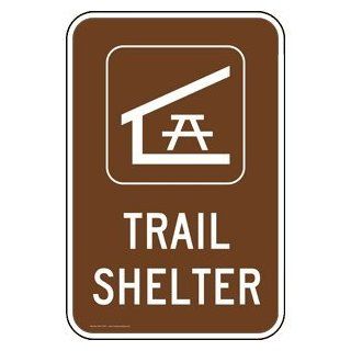 Trail Shelter Sign PKE 17221 Recreation  Business And Store Signs 