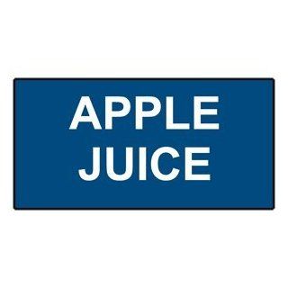 Apple Juice White on Blue Engraved Sign EGRE 16824 WHTonBLU Catering : Business And Store Signs : Office Products