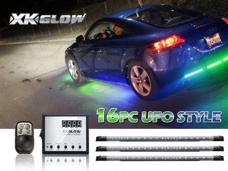 16pcs Advanced 3 Million Color UFO Style 288 LED Car Truck ATV Undercar Underbody Glow Wireless Remote Control Light Kit: Automotive