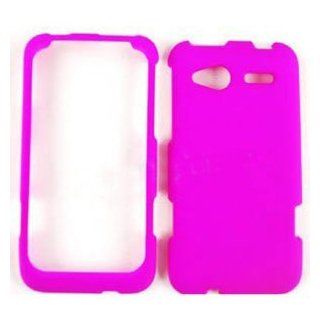HTC Radar Fluorescent Solid Rich Hot Pink Snap On Cover, Hard Plastic Case, Face cover, Protector: Cell Phones & Accessories