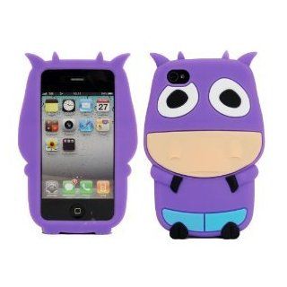 JBG Purple Iphone 4 Cute Milk Cow Soft Silicone Gel Bull Skin Case Cover for Apple iPhone 4 4G 4S: Cell Phones & Accessories