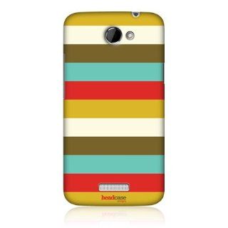 Head Case Designs Stripes Retro Christmas Design Snap on Back Case Cover For HTC One X: Cell Phones & Accessories