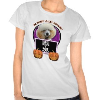Halloween   Just a Lil Spooky   Poodle   Apricot T shirts