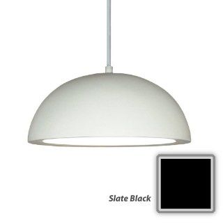 A19 P302 A30 Slate Black Islands of Light Contemporary / Modern "Gran Thera" One Light Pendant from the Islands of Light Collection   Ceiling Pendant Fixtures  