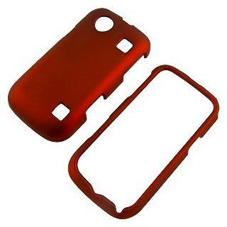 Red Rubberized Protector Case for ZTE Chorus D930: Cell Phones & Accessories