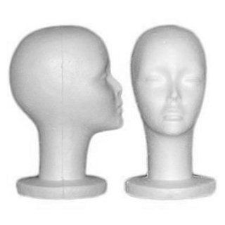 Long Neck Female Styrofoam Head, White: Industrial & Scientific