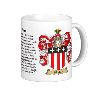 Rao, the Origin, the Meaning and the Crest Mug