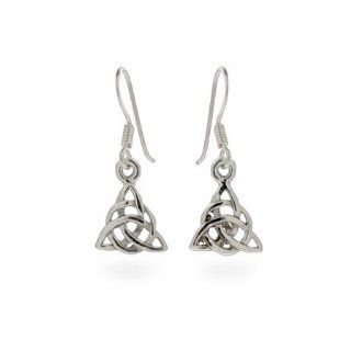 Sterling Silver Celtic Trinity Earrings: Eve's Addiction: Jewelry