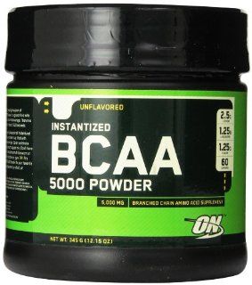 Optimum Nutrition Instantized BCAA 5000 Powder    345 g (12.15 oz): Health & Personal Care