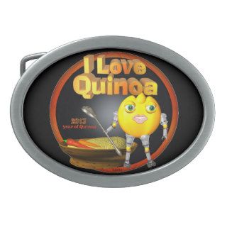 I Love Quinoa on many products Belt Buckles