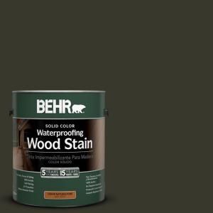 BEHR 1 gal. #SC 108 Forest Solid Color Waterproofing Wood Stain 21301