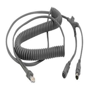 Motorola Symbol Universal Keyboard Wedge Cable (Coiled). CBL KEYBD PS/2/PWR PORT/12FT/CL BS CB. mini DIN (PS/2)   12ft: Office Products