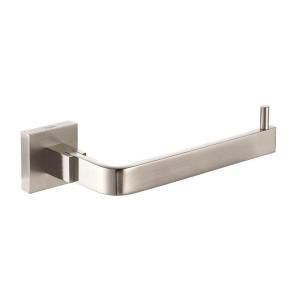 KRAUS Aura Single Post Toilet Paper Holder without Cover in Brushed Nickel KEA 14429BN
