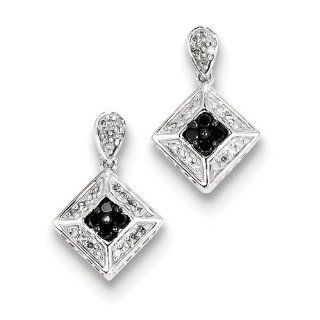 Sterling Silver Diamond Earrings: Jewelry