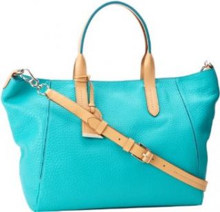 Cole Haan Crosby Small Shopper B42478 Tote, Poolside, One Size Top Handle Handbags Clothing