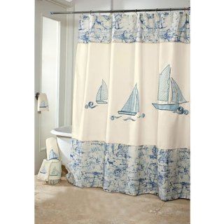 Avanti Linens Schooner Shower Curtain 11994H Ivory  