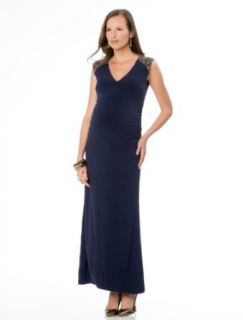 A Pea in the Pod Cap Sleeve Embellished Maternity Dress