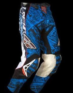 Fly Racing Evolution Pants , Distinct Name: Blue/Black, Size: 28, Primary Color: Blue, Gender: Mens/Unisex 365 13128: Automotive