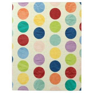 Retro Polka Dots Hipster Fashion Vintage Color Puzzle