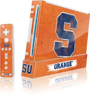 Syracuse University   Syracuse University Distressed Logo   Wii (Includes 1 Controller)   Skinit Skin : Sports Fan Video Game Accessories : Sports & Outdoors