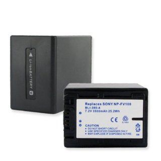 3500mA, 7.2V Replacement Li Ion Battery for Sony NP FV30 Digital Cameras   Empire Scientific #BLI 380 4C: Everything Else