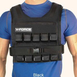 100 Lb. V Force Short Weight Vest   Made in USA  Vforce Weight Vest  Sports & Outdoors