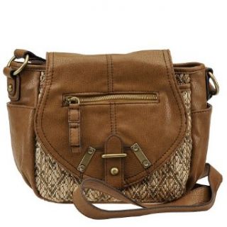 Jessica Simpson Cosmopolitan Crossbody Bag Natural: Cross Body Handbags: Clothing