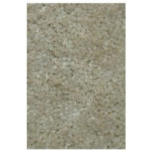 LA Rug Inc. Super Shag Cream 4 ft. 11 in. x 7 ft. 3 in. Area Rug LAR 51 0508