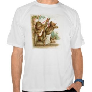 Vintage, Monkeys Playing Musical Instruments Tees