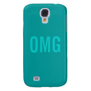 OMG Turquoise Background iPhone 3 Case
