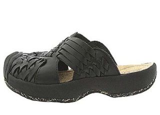 Keen Women's Isabella Slide Sandal (Black/ Full Grain Leather)   6 Shoes