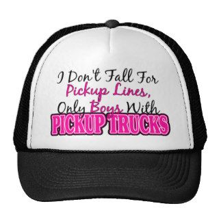 Pickup Lines and Pickup Trucks Mesh Hats