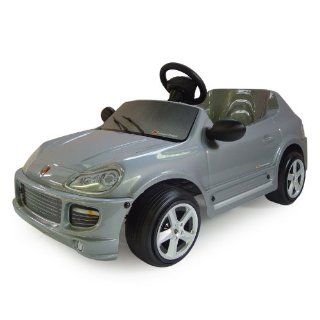 Toys Toys 6 volt Porsche Cayenne Ride On, Silver: Toys & Games