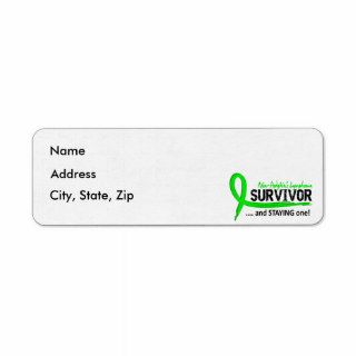 Survivor 8 Non Hodgkin's Lymphoma Custom Return Address Labels