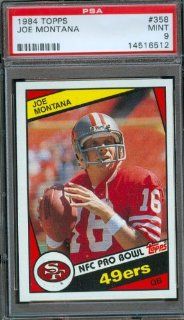1984 Topps #358 Joe Montana San Francisco 49ers PSA 9 MINT: Everything Else