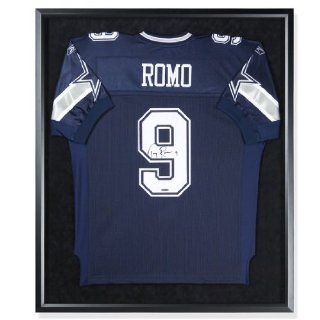 Tony Romo Autographed Dallas Cowboys Blue Jersey   Framed (UDA): Everything Else