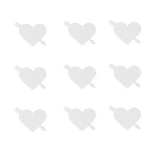 Dress My Cupcake DMCE405T Dessert Picks and Cupcake Toppers DIY Kit, Hearts with Arrows, Wedding White: Decorative Cake Toppers: Kitchen & Dining