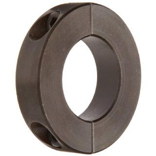Climax Metal H2C 087 Shaft Collar, Two Piece, Black Oxide Finish, Steel, 7/8" Bore, 1 7/8" OD, 1/2" Width, With 1/4 28 x 5/8 Set Screw: Setscrew Shaft Collars: Industrial & Scientific