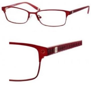 Liz Claiborne 367 Eyeglasses (0FC9) Red Rose, 53 mm: Clothing