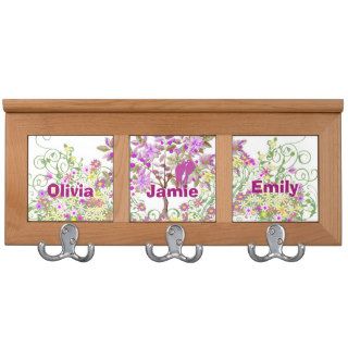 Radiant Purple Personalized Home Decor Coat Racks