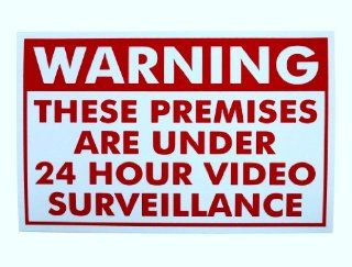 Warning Video Spy Surveillance Cameras Recording Yard Property Waterproof Sign : Patio, Lawn & Garden